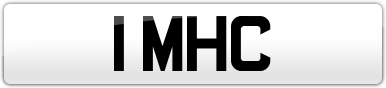 Plate image for registration plate 1MHC