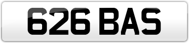 Plate image for registration plate 626BAS