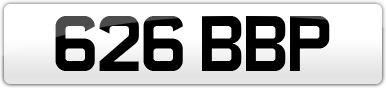 Plate image for registration plate 626BBP