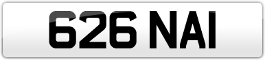 Plate image for registration plate 626NAI