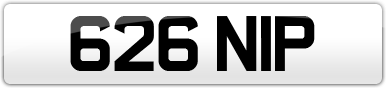 Plate image for registration plate 626NIP