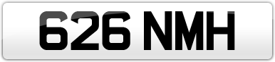Plate image for registration plate 626NMH