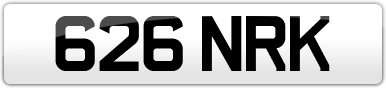 Plate image for registration plate 626NRK