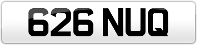 Plate image for registration plate 626NUQ