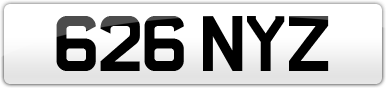Plate image for registration plate 626NYZ