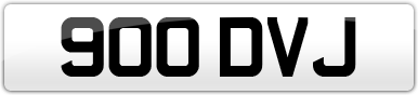 Plate image for registration plate 900DVJ