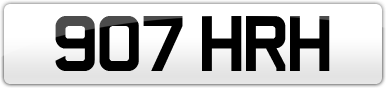 Plate image for registration plate 907HRH