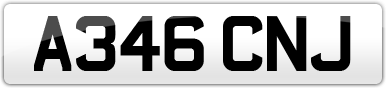 Plate image for registration plate A346CNJ