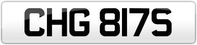 Plate image for registration plate CHG817S