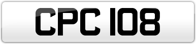 Plate image for registration plate CPC108