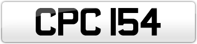 Plate image for registration plate CPC154