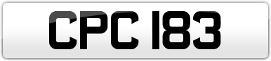 Plate image for registration plate CPC183