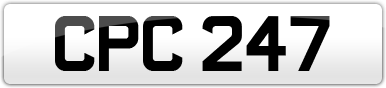 Plate image for registration plate CPC247