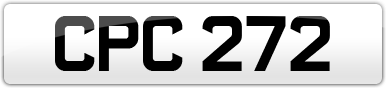 Plate image for registration plate CPC272