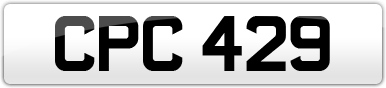 Plate image for registration plate CPC429
