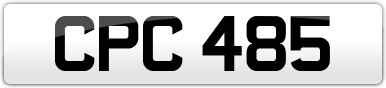 Plate image for registration plate CPC485