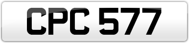 Plate image for registration plate CPC577