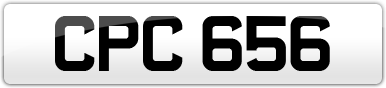 Plate image for registration plate CPC656