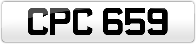 Plate image for registration plate CPC659