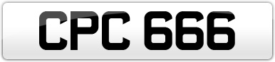 Plate image for registration plate CPC666