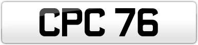 Plate image for registration plate CPC76