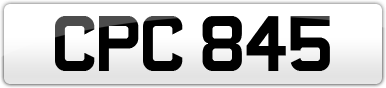 Plate image for registration plate CPC845