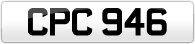 Plate image for registration plate CPC946