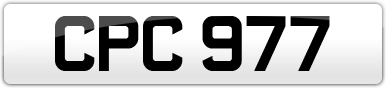 Plate image for registration plate CPC977