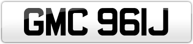 Plate image for registration plate GMC961J