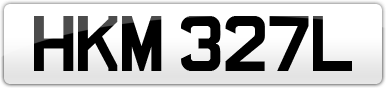 Plate image for registration plate HKM327L