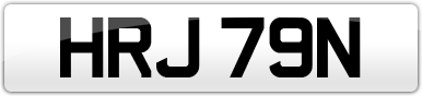 Plate image for registration plate HRJ79N
