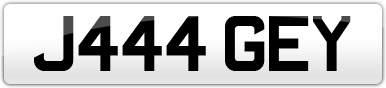 Plate image for registration plate J444GEY