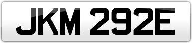 Plate image for registration plate JKM292E