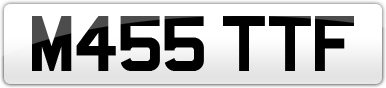 Plate image for registration plate M455TTF