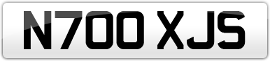 Plate image for registration plate N700XJS