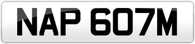 Plate image for registration plate NAP607M
