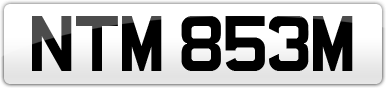 Plate image for registration plate NTM853M