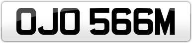 Plate image for registration plate OJO566M