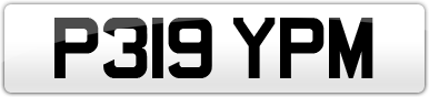 Plate image for registration plate P319YPM