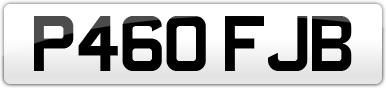 Plate image for registration plate P460FJB