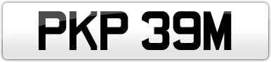 Plate image for registration plate PKP39M