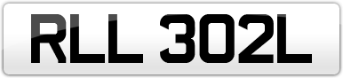 Plate image for registration plate RLL302L