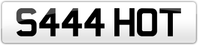 Plate image for registration plate S444HOT