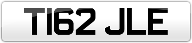 Plate image for registration plate T162JLE