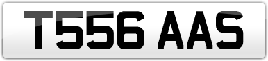 Plate image for registration plate T556AAS