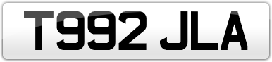 Plate image for registration plate T992JLA