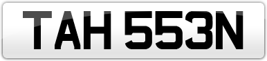 Plate image for registration plate TAH553N