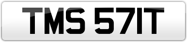 Plate image for registration plate TMS571T