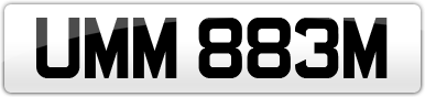 Plate image for registration plate UMM883M