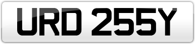 Plate image for registration plate URD255Y